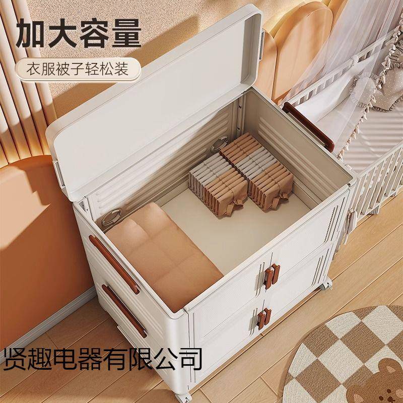床头收纳架家用衣物大容量玩具被子收纳筐整理