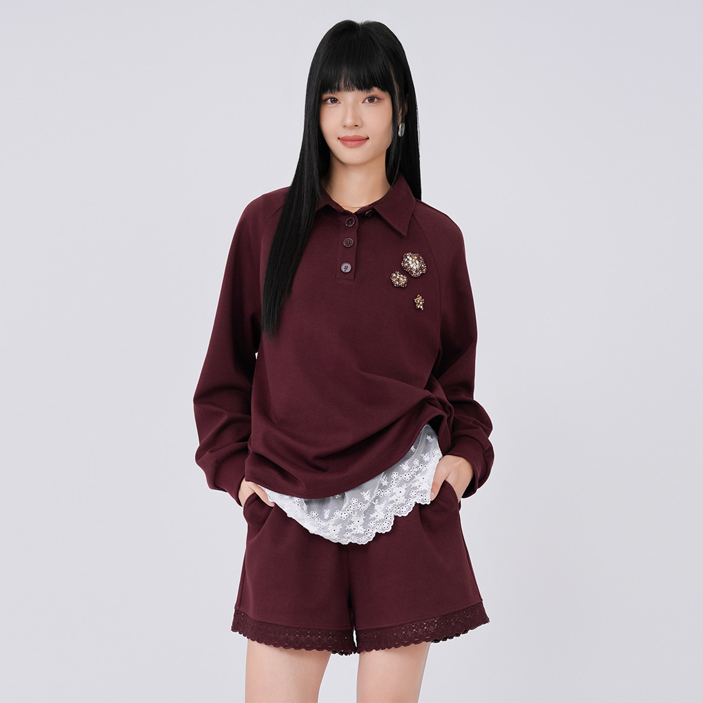 法柚休闲卫衣2025秋冬新款运动套装女衣阔腿裤两件套一整套穿搭