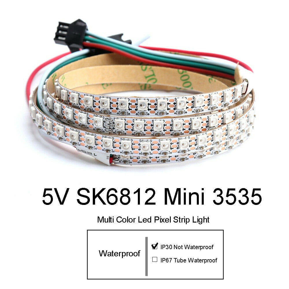 SK6812WS2812B144灯内置ic3535灯珠幻彩全彩灯带7mm5V