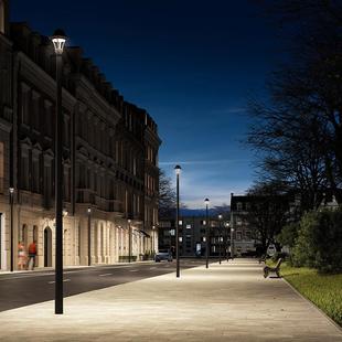 太阳能庭院灯防水DHD 6054景观公园别高米杆墅灯能小区照明特亮3