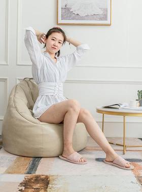 P6239U懒皮革皮制袋沙发豆人欧式沙发单人发椅沙单人沙发椅