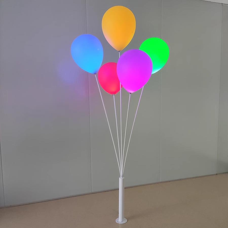 日装饰七彩亮防水化太阳能灯外商场网HOA红LED节公园景观户气球发
