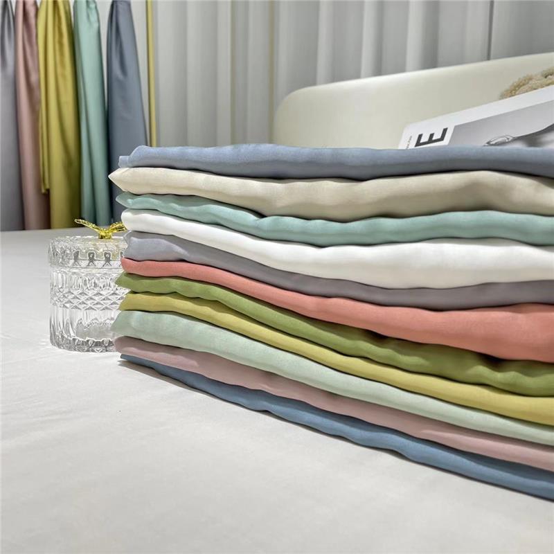 6L可A定制100支兰精丝单件天F77J9MH6床笠莱纯色丝滑凉爽赛尔床单