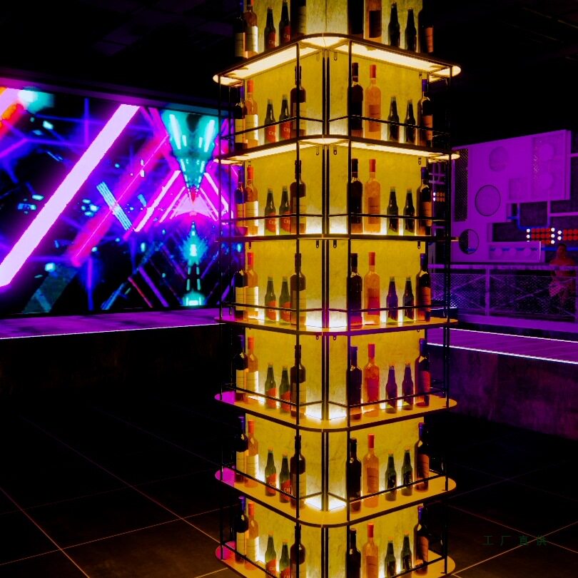 铁艺酒吧餐厅壁挂红酒架