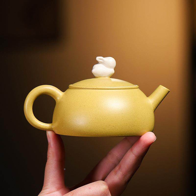 宜砂壶兴韵海手制工奔作黄段泥月制fdhfdd功夫泡茶壶新品