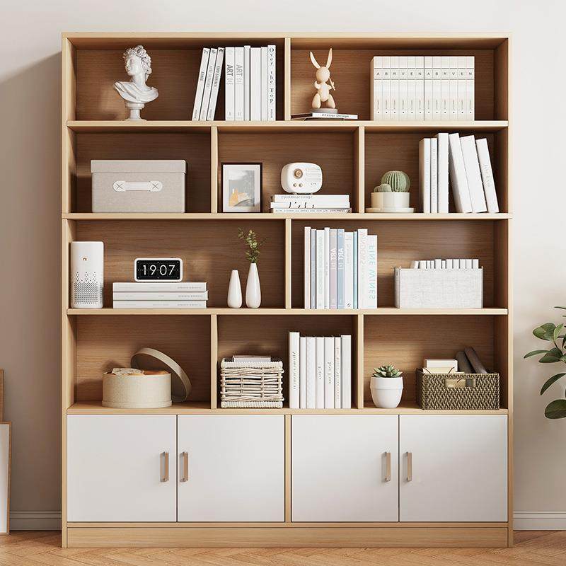 客简易桌面物书架架置物架落地厅收纳柜子储柜分层置SJ0042物柜家