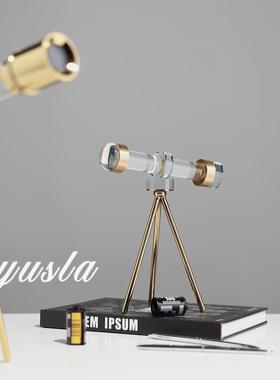 约客厅酒柜电简视关柜模望远VFS镜型摆件餐厅售楼处玄柜展厅软装