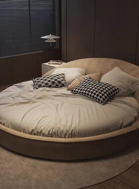 意大利GAMM浪大圆床酒店宾馆卧漫主题布艺圆形床情MTW侣室双人婚A