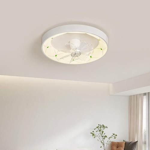 卧风扇灯全光谱护眼餐厅书房室灯现代简约le顶电扇吸灯可APdODW25
