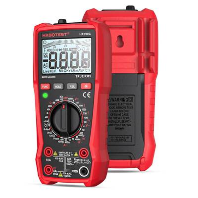 HABEOTST10057842华博HT890C万用表高精度智能防烧表工数表字万用