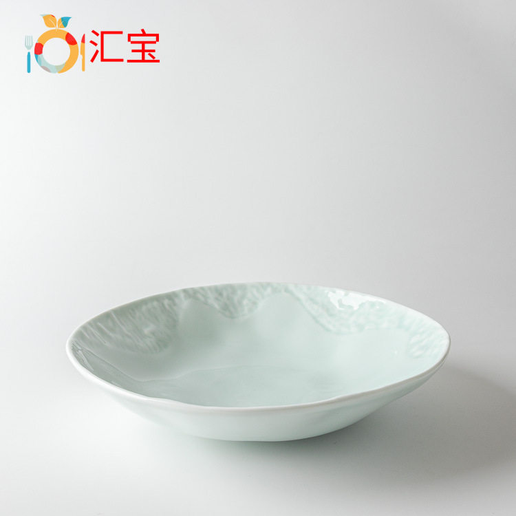 11寸小面碗陶瓷碗厚底防烫碗小碗创意碗青瓷碗纯色碗餐具米饭碗