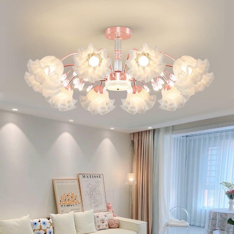 2023轻年新客厅吊灯简约现代网红顶卧室灯饰奢水晶房间灯款711具