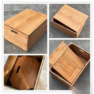 复古带盖实木箱大箱号储物木装饰居20220524家收纳陈列长方箱加固