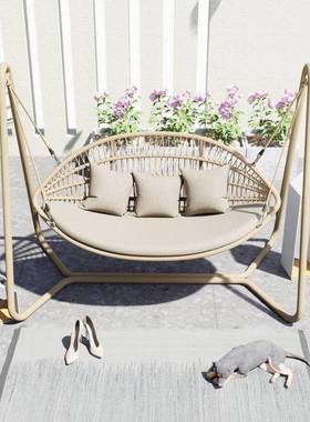 电动千户外院摇摇TIL椅花园吊床吊篮院子阳台露台秋椅休闲吊秋庭