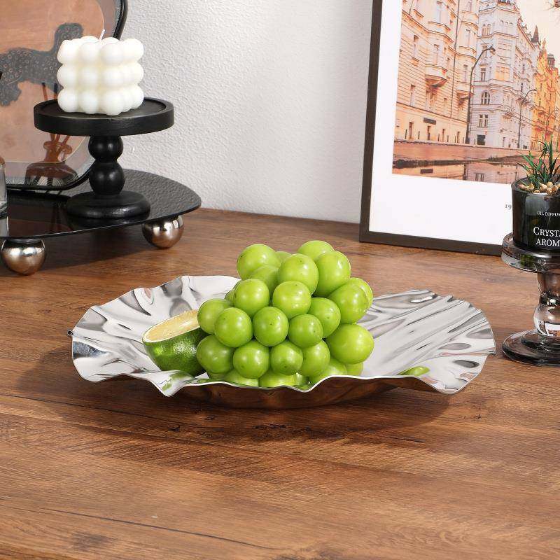欧式创代意不锈钢轻奢果水盘果304-涟漪盆居家现家客厅茶几果篓摆,餐饮具,果盆/果盘/果篮,淘宝优惠券,粉丝福利购,淘宝优惠卷