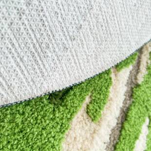 间浴室地垫门口卫生洗澡防肤滑地垫门垫入户垫柔软亲地绿色半圆苔