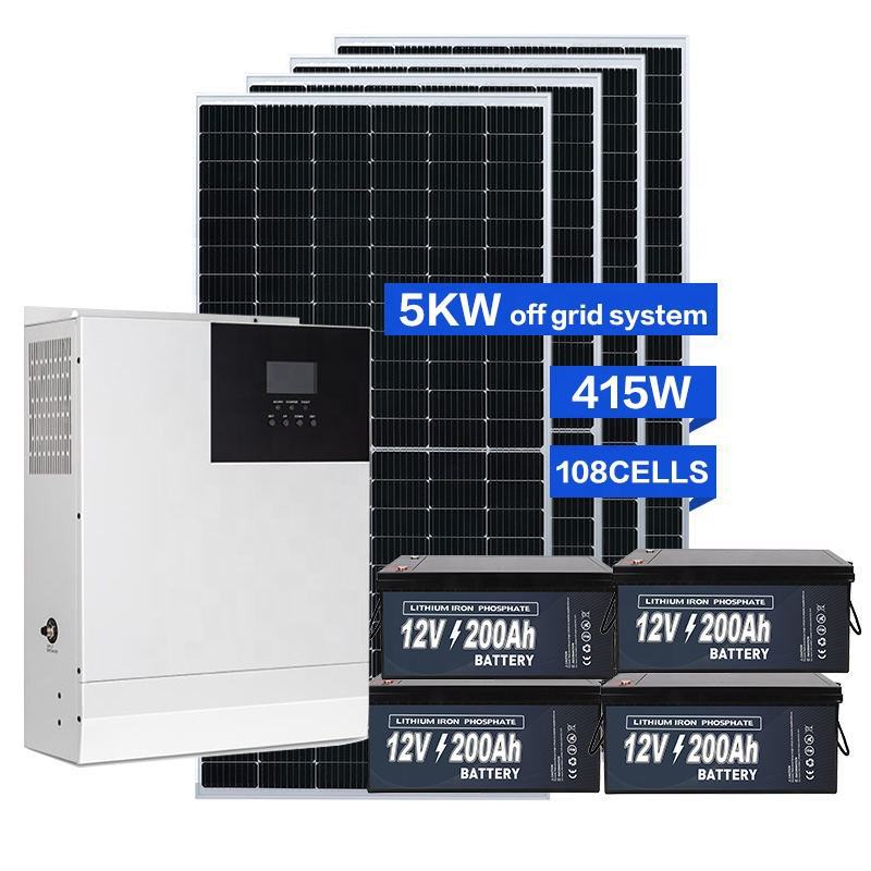 离网家用光伏发电系统5KW储能