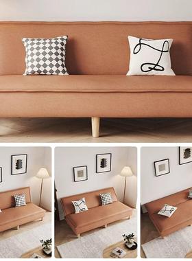 202新款18382猫爪皮简约折5叠沙可发床一体两用多功型能小户出租