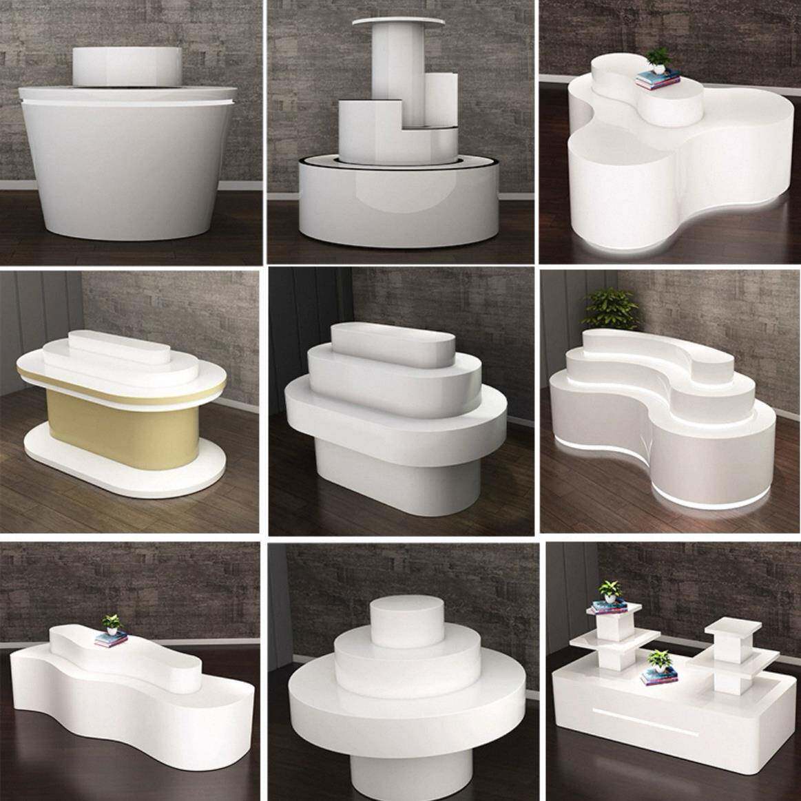 厅中岛异形烤883展示柜漆中创意发光中岛柜展定制岛台