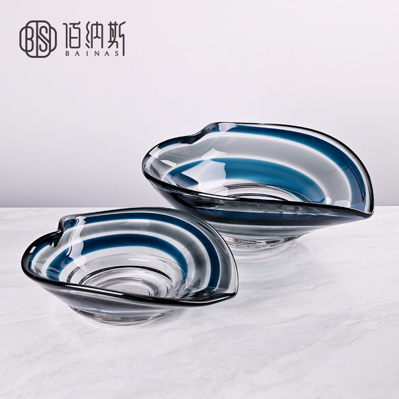 现代轻奢特大号果盘摆件