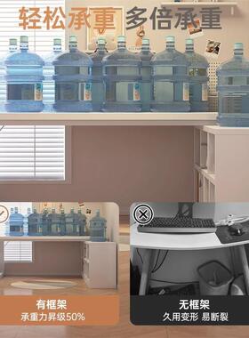 转角书桌家用学桌油风卧室女生l梳奶妆习台书柜一体桌子型PQX电脑