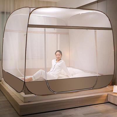 蒙包蚊帐家免安装1PUV.8床宝宝防摔儿童加古密加厚用可折叠无需支