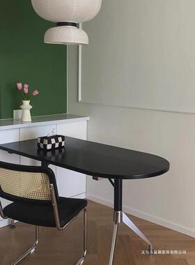 电脑桌台式简约家餐BPK用书桌桌现代轻奢办公洽谈桌椭会圆桌工议