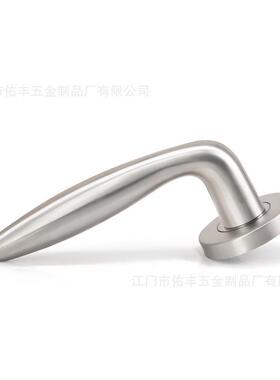 生产门30不锈钢精铸把实心手55485防火门锁执手分4体式门拉手