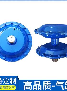 蓝色单层双层气缸片式降气轧缸下顶式轧车布机TML械膜升配件气缸