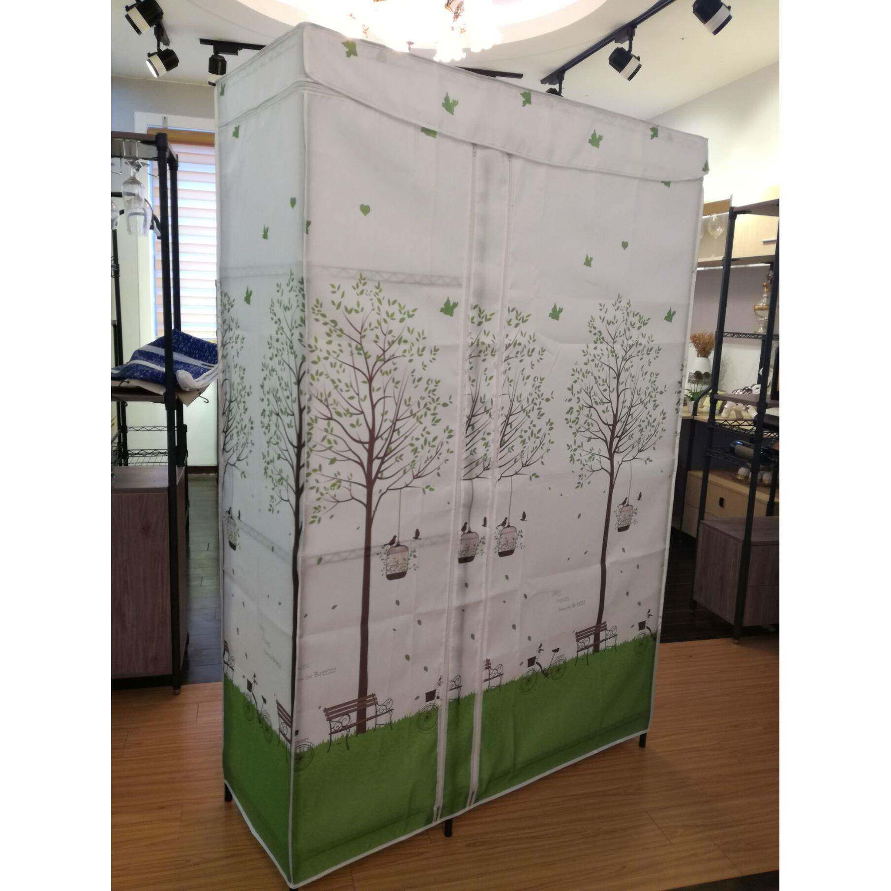 订绒做简易YPT衣柜皮罩仿棉布套桃布外套外罩的布套布(不含架子)