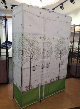 订绒做简易YPT衣柜皮罩仿棉布套桃布外套外罩的布套布(不含架子)