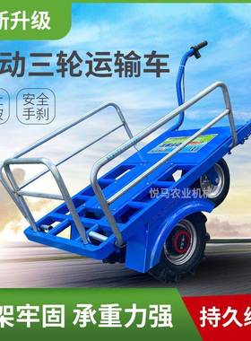 电动鸡公农17977用三轮手车家用双搬运车新款果园爬车轮坡运推输