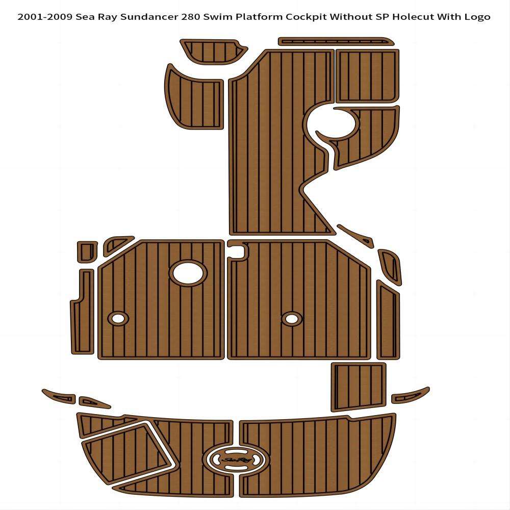 2001-2009 Sea Ray Sundancer 280 游艇船舶EVA柚木地板 亚马逊