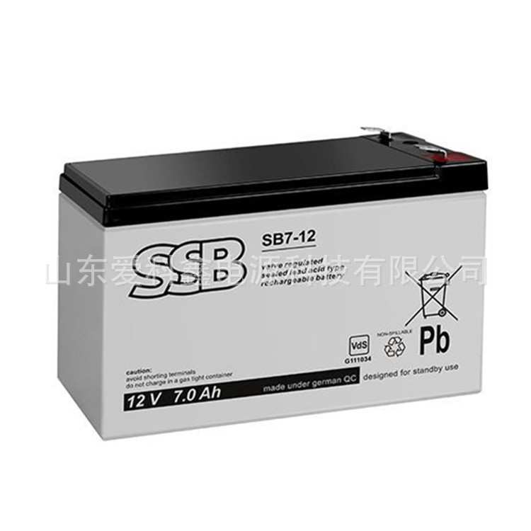 SSB蓄电池12V7AH SB7-12 免维护胶体电池 UPS/EPS直流屏电池