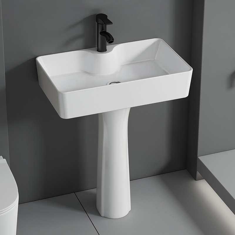 ?大容量立柱式洗脸盆卫生间方形洗手面池一体陶瓷阳台立柱盆洗,3C数码配件,摄像机配件,淘宝优惠券,粉丝福利购,淘宝优惠卷