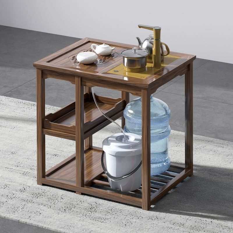 新中式茶水柜多功能实木茶桌边柜电茶炉支架茶水台橡胶木茶几家用,3C数码配件,摄像机配件,淘宝优惠券,粉丝福利购,淘宝优惠卷