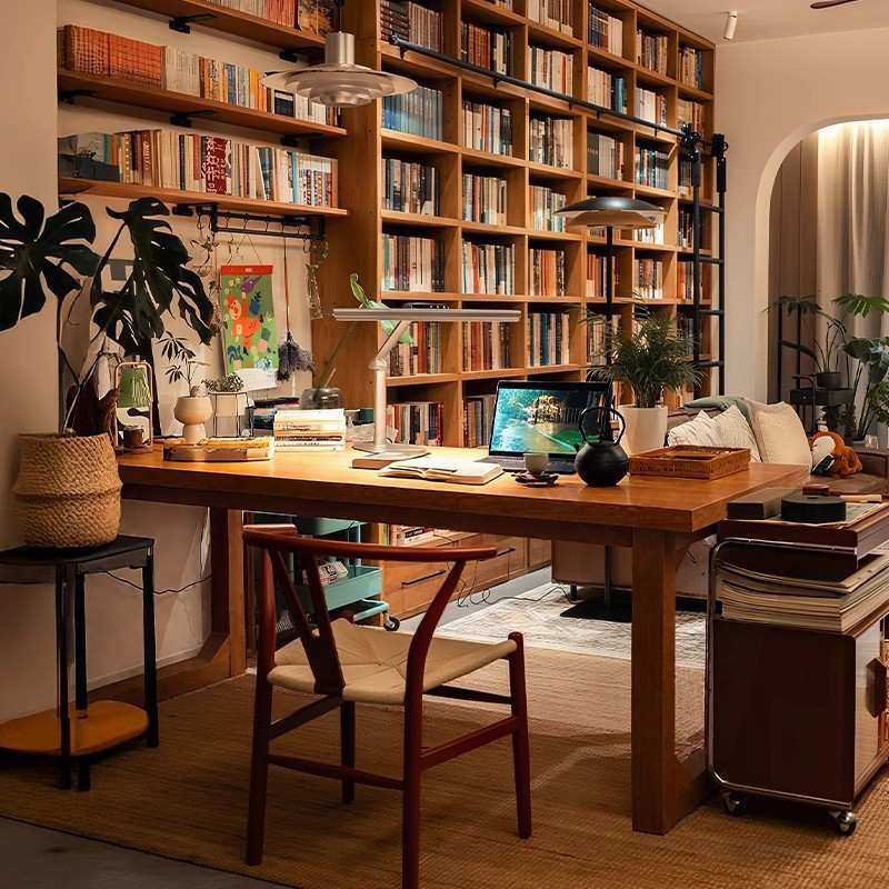 实木电脑桌客厅大长书桌阅读学习桌家用办公桌工作台去客厅化桌子,3C数码配件,摄像机配件,淘宝优惠券,粉丝福利购,淘宝优惠卷