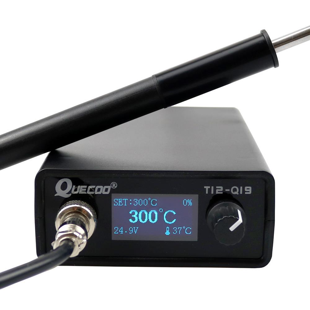 T12-Q19焊台1.3英寸显示屏 配P9手柄电烙铁 AC/DC通用
