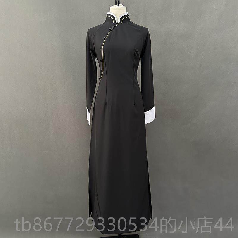 高档新款旗袍表演服舞蹈风女华宵一同见款自己舞暴蹈演出服艺考服