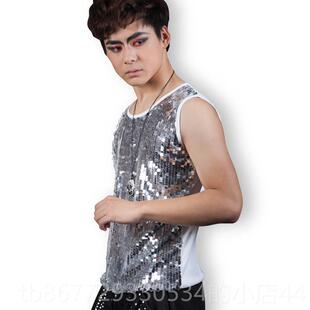 高档夜店男夜歌手摇滚ds修身演出服男场酒吧舞服非台主流夏亮季片