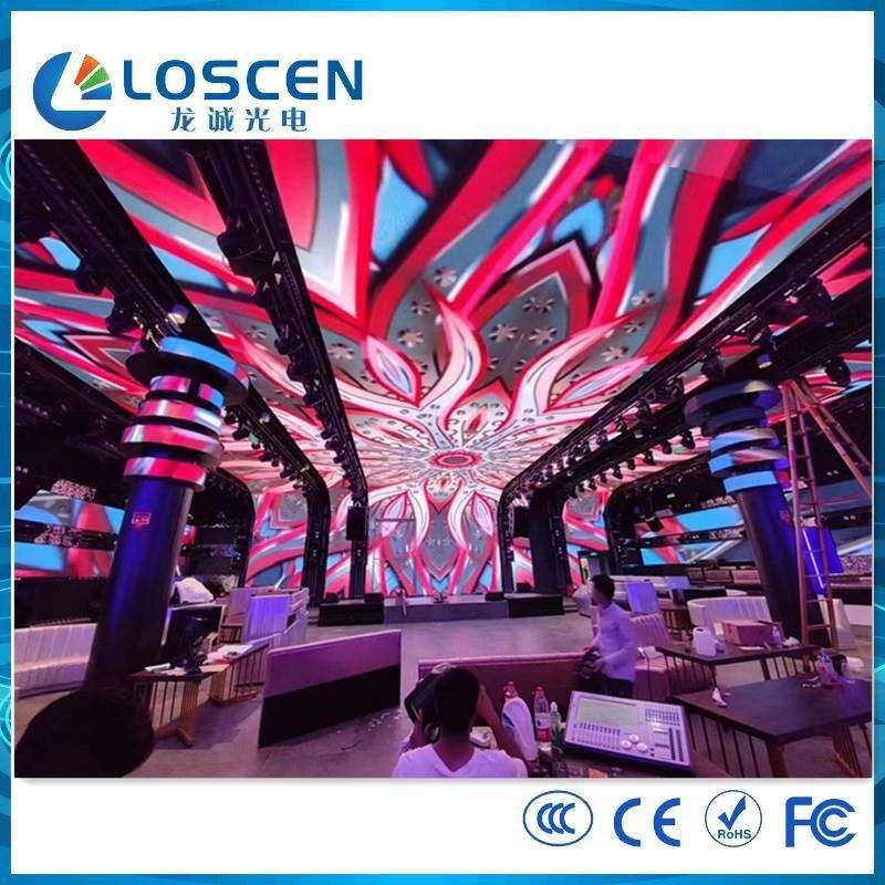 酒吧大屏全彩led显示屏P2 P3P4led显示屏酒吧嗨包 ktv全彩大屏幕