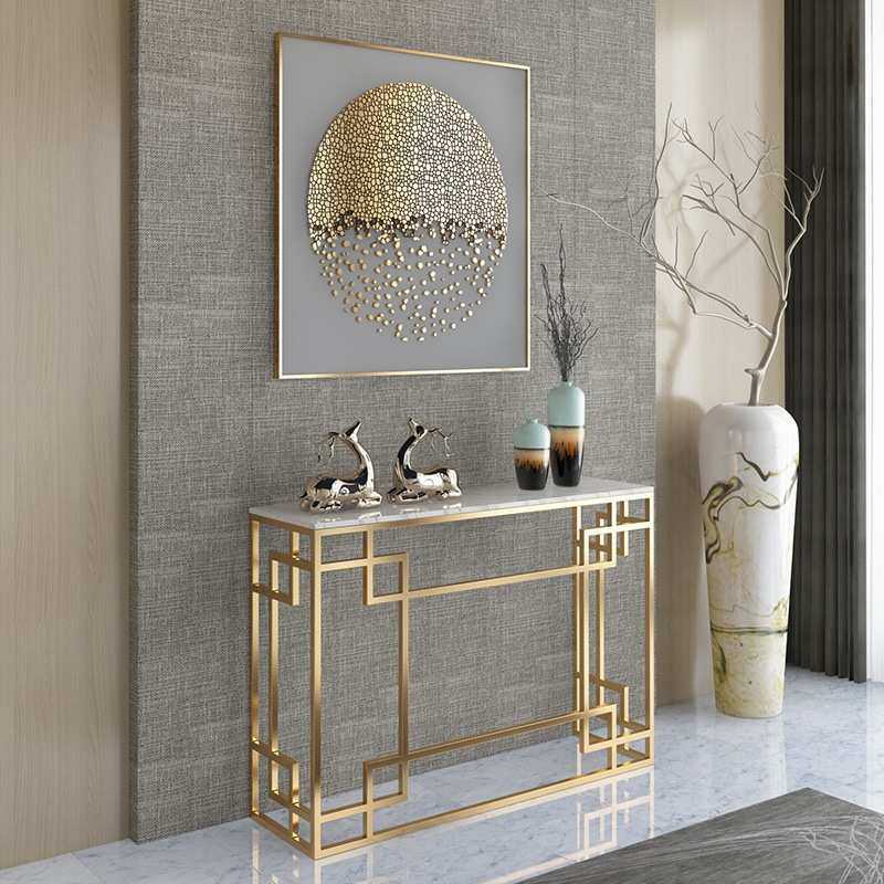 北欧大理石玄关桌轻奢靠墙玄关台现代简约条几酒店窄柜走廊装饰桌,3C数码配件,摄像机配件,淘宝优惠券,粉丝福利购,淘宝优惠卷