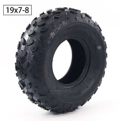 ATV沙滩车卡丁车越野车加厚真空胎钻石花轮胎四轮车前轮19x7-8寸