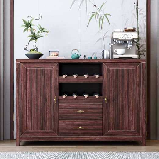 新中式乌金木实木餐边柜现代餐厅入户玄关柜储物茶水柜收纳柜工厂,3C数码配件,摄像机配件,淘宝优惠券,粉丝福利购,淘宝优惠卷