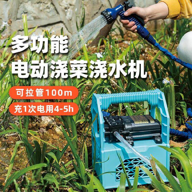 大功率抽水泵家用小型增压12v高压充电式抽水机浇菜高扬程农用6寸