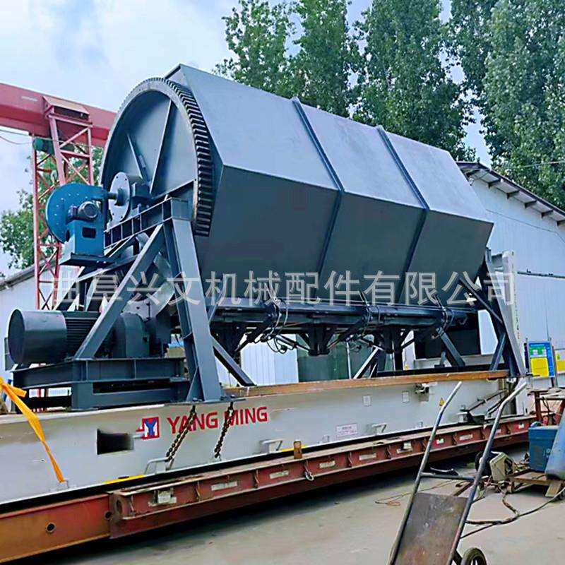 湖州石头打磨倒角抛光机 六角滚筒研磨机 火烧铁除锈干磨机