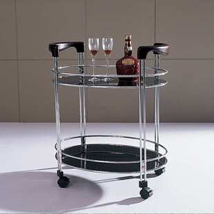 高迈登简约现代 高档时尚酒吧车设计 多功能钢化玻璃餐车黑波直销