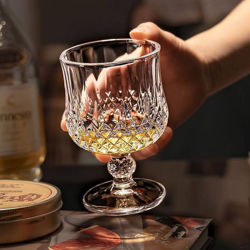 钻石红酒杯高脚杯干邑杯葡萄香槟威士忌玻璃杯矮矮脚杯可爱轻奢,餐饮具,葡萄酒/红酒杯,淘宝优惠券,粉丝福利购,淘宝优惠卷