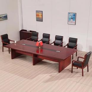 角会议桌实直木皮开会桌办公长拆HG-1441卸桌现简约会代议台桌椅