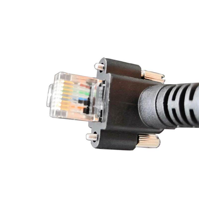 机工业相弯头普通千兆网线转角9°PJZ直角CC相机多D长度可选0择